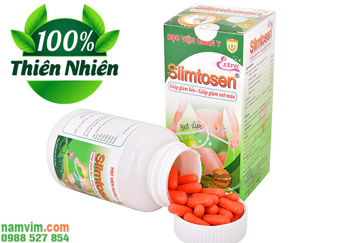 Slimtosen Extra Vien Uong Giam Can 100% Tu Thao Duoc Thien Nhien