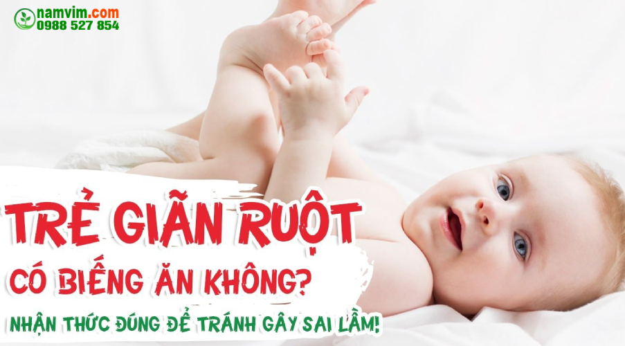 Biếng ăn ở trẻ có phải do giãn ruột không ?