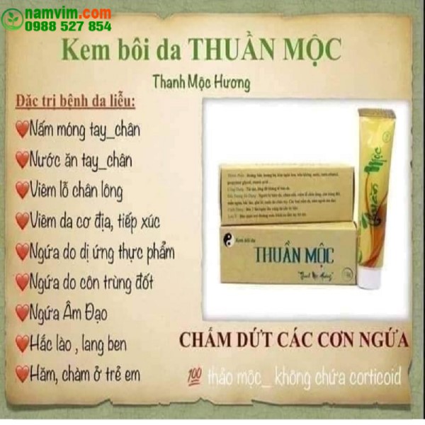 Kem Thuan Moc Co Dung Cho Vet Thuong Ho Khong Doi Tuong Su Dung