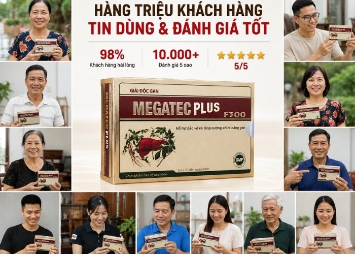 Khách hàng đánh giá về sản phẩm giải độc gan megatec plus f300