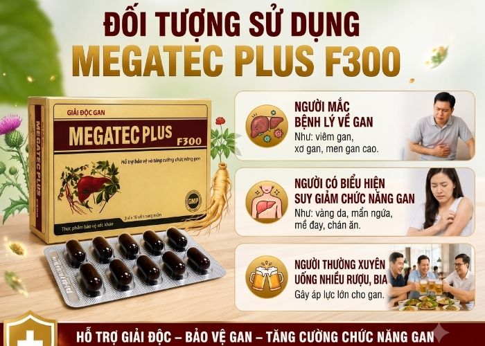 Những đối tượng thích hợp sử dụng giải độc gan megatec plus f300