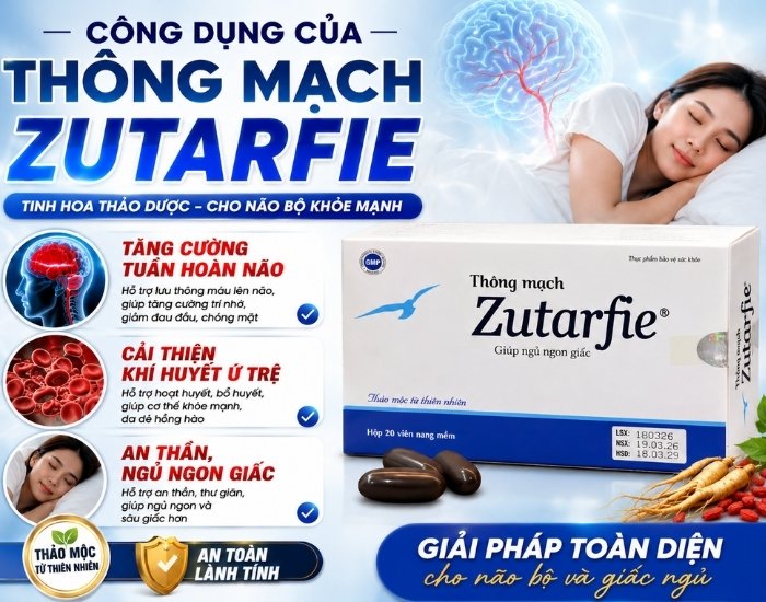 Những công dụng chính của Thông mạch zutarfie 